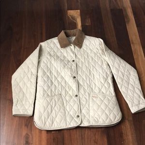 Barbour Ivory Shaped Liddesdale Quilted Jacket 10